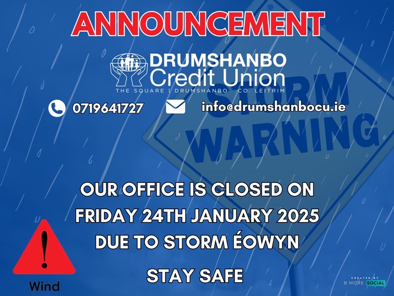 MEMBER NOTICE - Storm Éowyn Red Alert