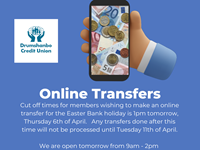 Easter Cut off times for Online Transfers