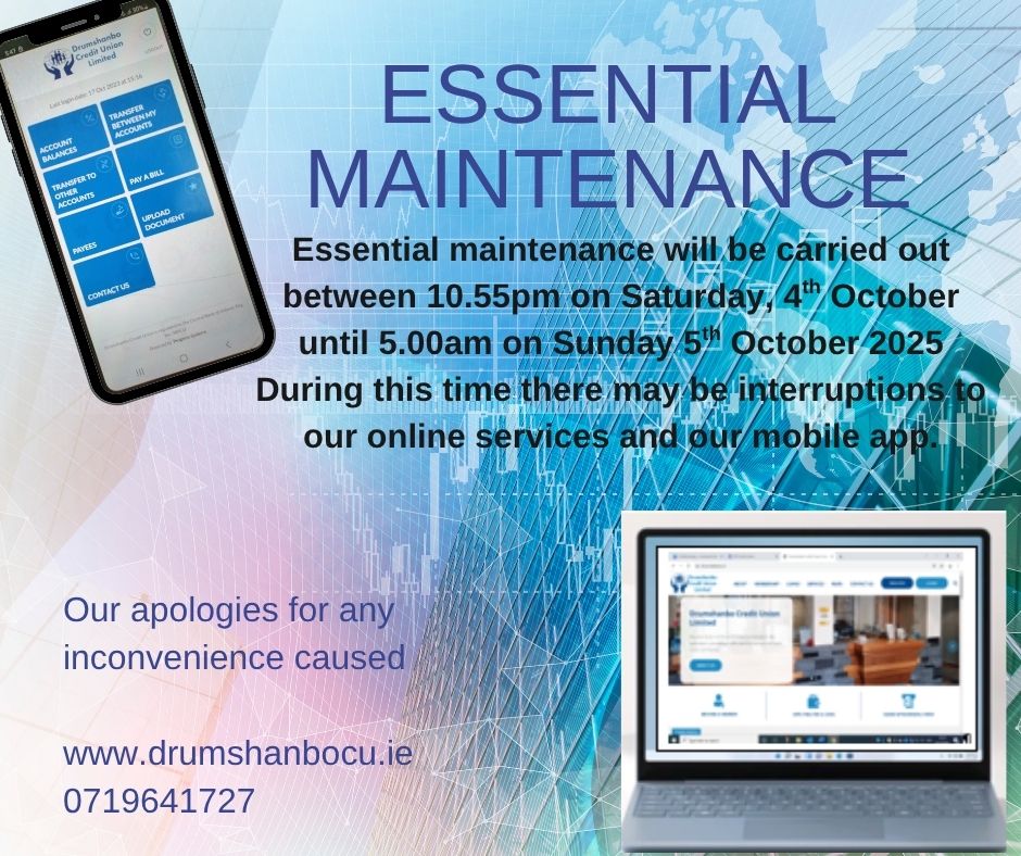 Member Notice - Essential maintenance