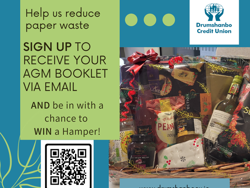 Help us Save paper - Sign up to receive your AGM booklet by email